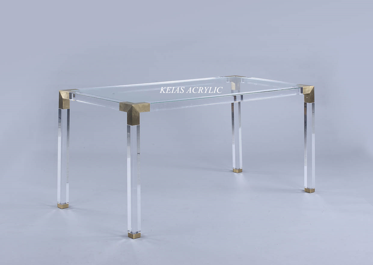 直销亚克力PMMA家具桌 高透明有机玻璃电脑桌  可加工定制
