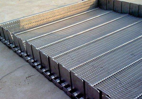 厂家加工定做 不锈钢链板 挡板式耐高温链板传动件