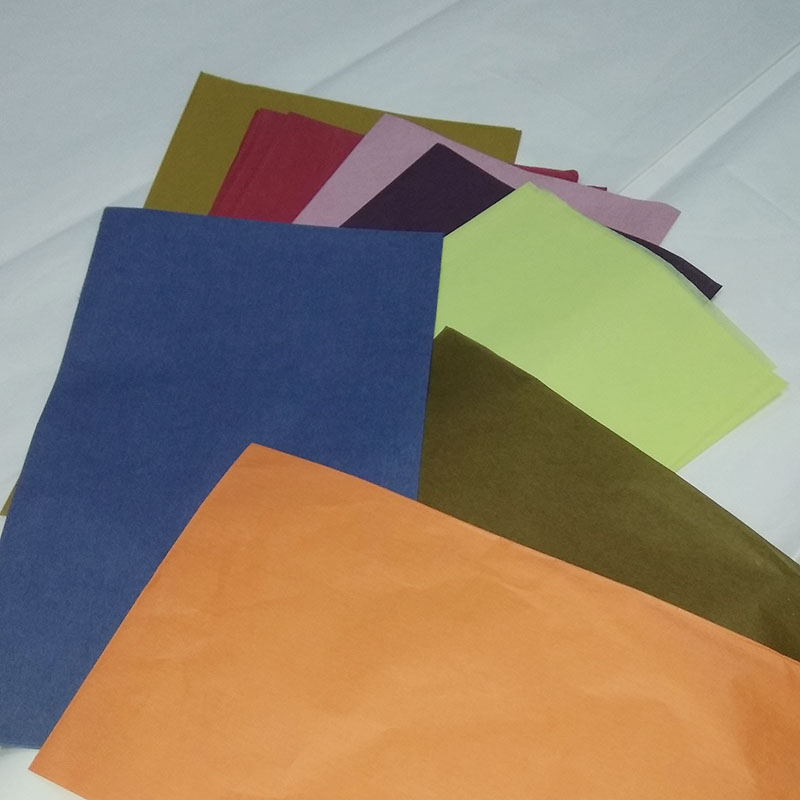 彩色卷筒包装纸工艺品礼品包装纸16克彩色棉纸