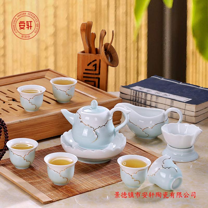 江西景德镇专业定做影青陶瓷茶具厂