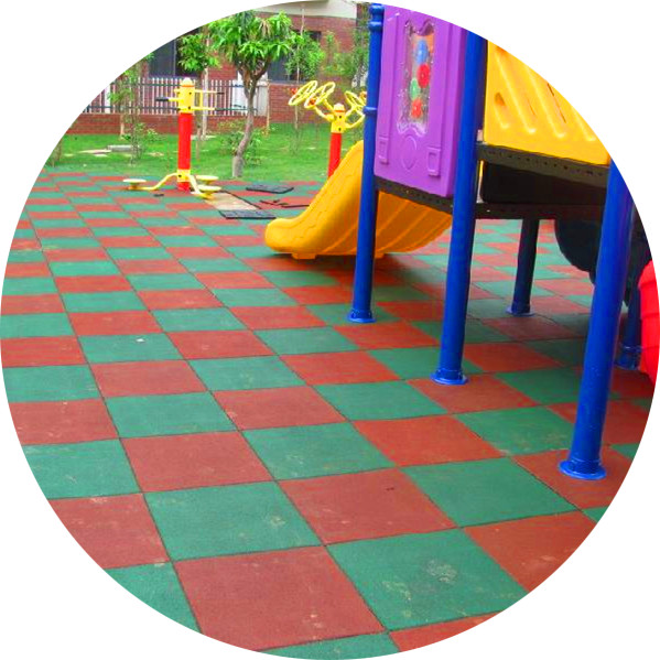 幼儿园EPDM塑胶地面铺设,材料环保耐用!