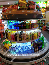 超市饮料环岛柜饮料冷藏柜饮料展示柜