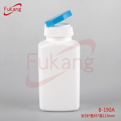 白色塑料瓶产地直批 190ml方形塑料瓶优惠报价