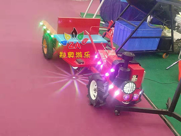 郑奥游乐双十二热销新款儿童拖拉机网红电动带斗东方红玩具车