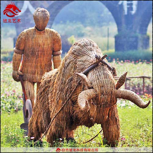 农民丰收节策划设计定制制作稻草人雕塑美陈展品