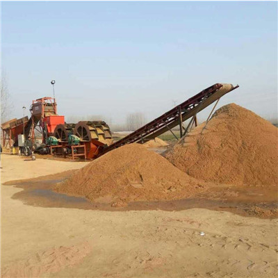 整套砂场洗砂机械报价 大产量轮斗洗砂设备定制