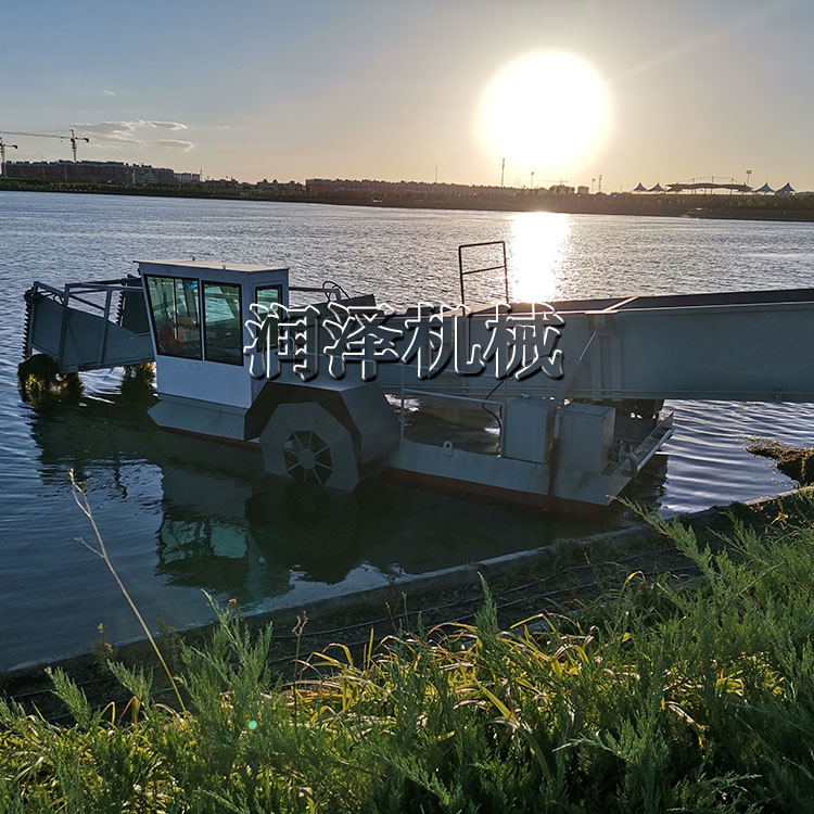 安徽水葫芦收割割草船 水面漂浮物水草垃圾打捞船