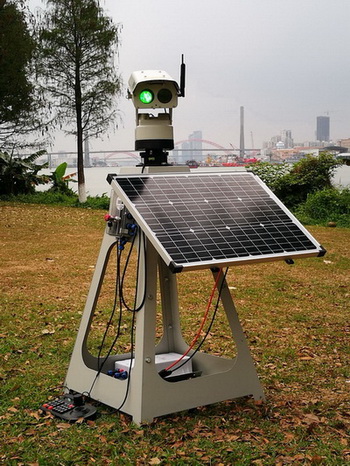 广州绿歌1W全自动太阳能激光驱鸟器高清摄像APP控制