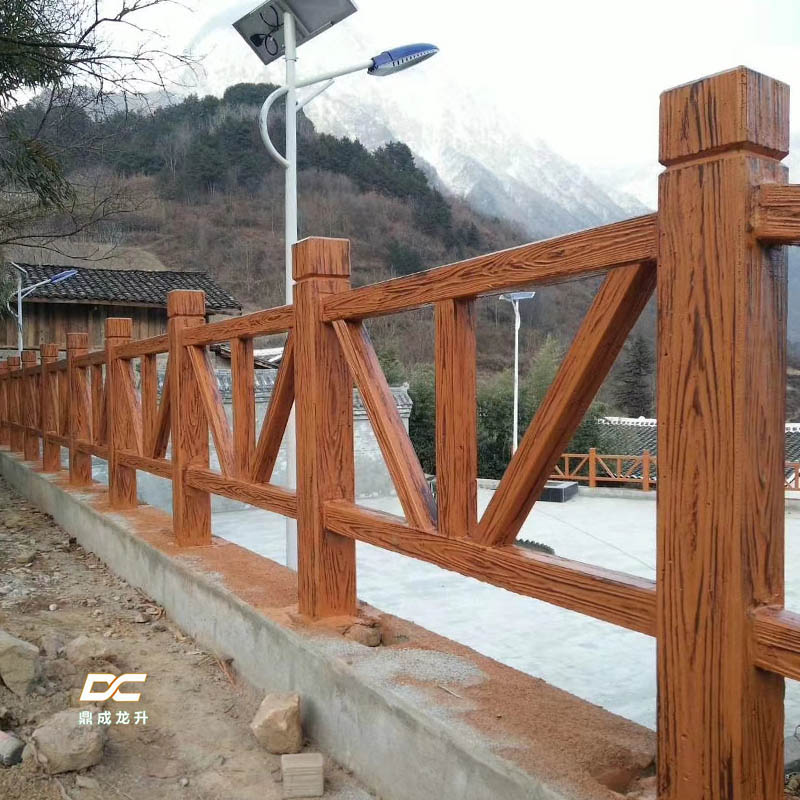广西仿木护栏-水泥栏杆-混凝土河道围栏防护栏杆生产厂家