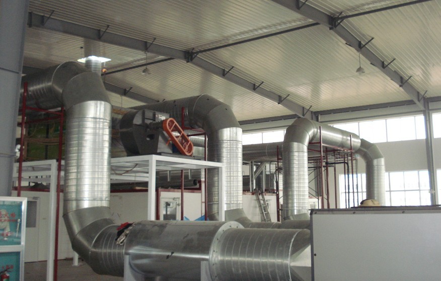 南京螺旋风管生产,南京角铁法兰风管,焊接风管生产