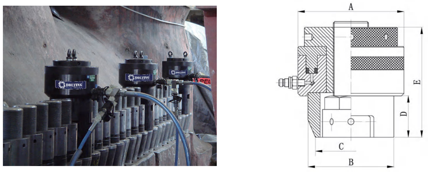 互换型液压螺栓拉伸器(负载或复位)