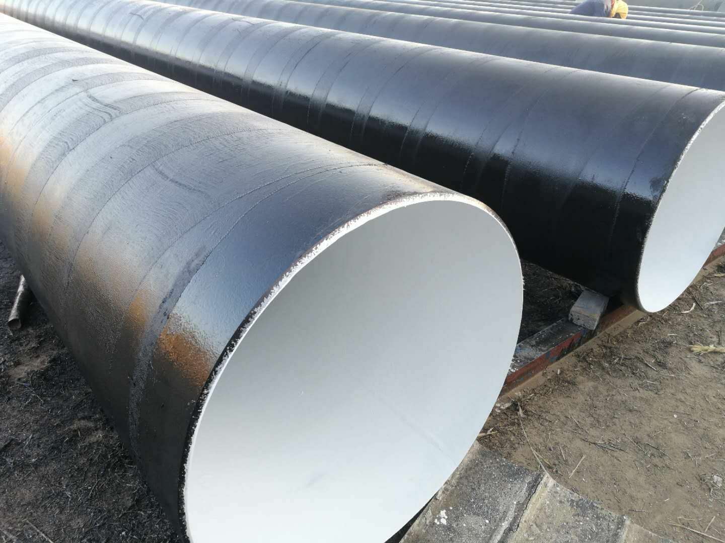 DN300防腐螺旋钢管 给排水污水处理用三油两布防腐钢管